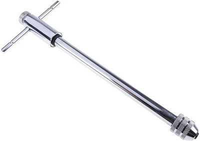 AASONS 240mm Long M3 to M8 Adjustable T-Rod Handle Racheting Tap Wrench Reversible Rachet Holder, Tapping/Threading Tool Fit For HSS/Carbon Taps Single Sided Rachet Wrench(Pack of 1)