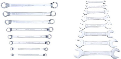 NSK TOOLS Combo Spanner Set Ring Spanner Set Double Ended Spanner Set Set Of 16 pcs Double Sided Open End Wrench(Pack of 16)