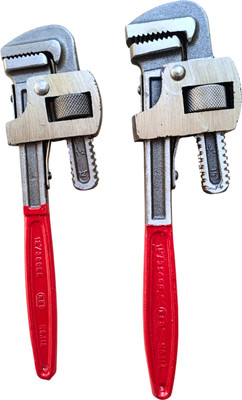 TOVILLA Heavy Duty Combo 10-12 Pipe Wrench, Plumbing Tool, Adjustable Rench Set, Adjustable Spanner, 250-300mm Combo Single Sided Pipe Wrench(Pack of 2)
