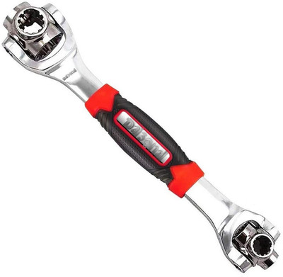 DAIZONAL Universal Socket Wrench-48 in 1 Multifunction Tool with 360 Degree Rotating Head Screwdriver Set, Spanner Tool for Home-Professional Mechanics, with Rubber Grip Double Sided Lug Wrench(Pack of 1)