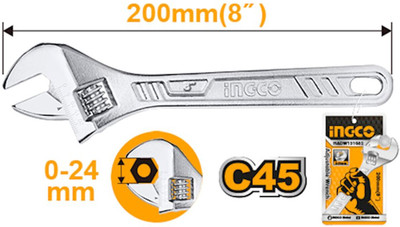 INGCO HADW131082 Single Sided Rachet Wrench(Pack of 1)