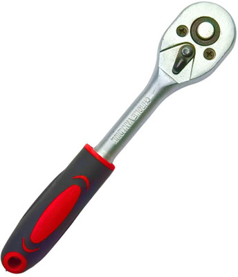 Syntex 1/4 Inch Socket Ratchet Wrench with Comfortable Grip for Car & Bike Use 1/4 Inch Socket Ratchet Wrench with Comfortable Grip for Car & Bike Use Double Sided Rachet Wrench(Pack of 1)
