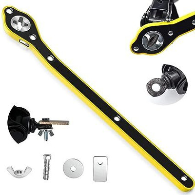 Xena Car Jack Ratchet Wrench forward and reverse knob Labor-Saving design| Jack Wrench Head Design&Labor-Saving Tire Wheel Jack Wrench High Torque Car Single Sided Lug Wrench(Pack of 1)