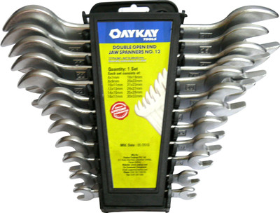 1536.60.0X-Jaw Spanner Double Open Jaw Spanners No. 12 with Hanging Tray Double Sided Open End Wrench(Pack of 1)