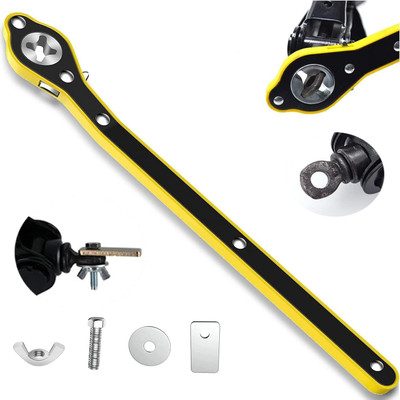 Zenvio Car Labor Saving Jack Ratchet Wrench Alloy Steel Long Handle Socket Set uto Wrench Ratchet Wrench Long Handle Labor-Saving Ratchet Wrench with Double Sided Rachet Wrench(Pack of 1)