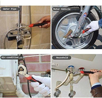 GaxQuly Wrench Set All In One Multi Function Universal Spanner Garden snap n' Grip Double Sided Combination Wrench Set Multi-Function Universal Snap N Grip Adjustable Wrench Spanner Set-Multi-Function Universal Quick Snap N Grip Adjustable Wrench Spanner Set-2pcs Double Sided Socket Wrench Double Si