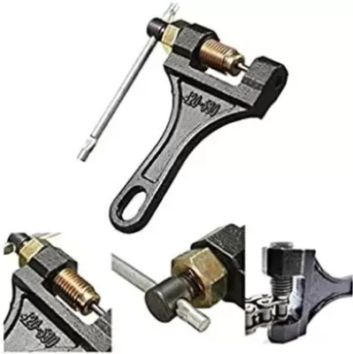 GrabMoor C1 Bike Chain Breaker Link Removal Splitter Chain Cutter Riveting Tool 420-530 Motorcycle Tools Accessories with free line tester Single Sided Speciality(Pack of 1)