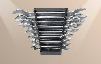 Aldeco Compact and Reliable: 8-Piece Spanner Set for DIYers Double Sided Open End Wrench(Pack of 8)