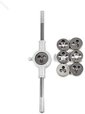 AS TOOL CENTER 8pcs Hss Metric Circular tap die Wrench Set Bearing Steel Screw M3 M12 Double Sided Combination Wrench(Pack of 8)