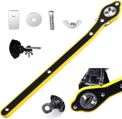 NAVI AUTO Car Labor-Saving Jack Ratchet Wrench Alloy Steel Long Handle Scissor Jack Ratchet Wrench Single Sided Rachet Wrench(Pack of 1)