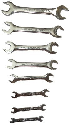 TOOLSFORSURE AP-A133 8pcs Double Open Ended Spanner Set Double Open Ended Spanner Double Sided Open End Wrench(Pack of 1)