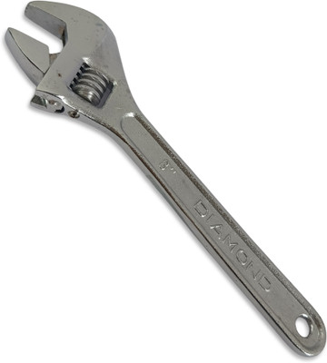 TOOLSFORSURE 8-Inch Diamond Adjustable Wrench Heavy Duty Spanner, Quick Adjust Jaw Fits Bolt Adjustable Wrench Single Sided Open End Wrench(Pack of 1)