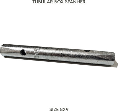 LXMI 8X9 Steel Tubular Box Spanner Double Sided Box End Wrench(Pack of 1)