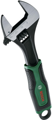 BOSCH 200mm Adjustable Wrench | Durable Carbon Steel with 30mm Jaw Opening & Ergonomic Non-Slip Handle Single Sided Open End Wrench(Pack of 1)