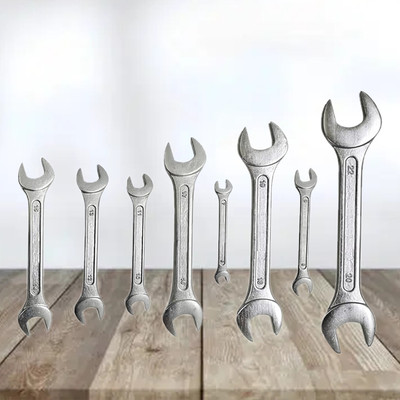 Aldeco Durable 8PC Spanner Set with Carry Pouch – Workshop Essential Double Sided Open End Wrench(Pack of 8)