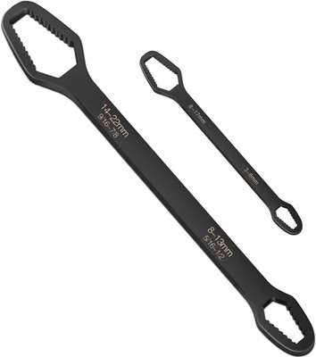 Inditrust 2PCS Universal Torx Wrench Set, Double-Ended Self-Tightening Adjustable Torx Spanner Wrench Tools for Various Screws and Nuts size -(3-17mm) & (8-22mm) Double Sided Combination Wrench(Pack of 1) Inditrust 2PCS Universal Torx Wrench Set, Double-Ended Self-Tightening Adjustable Torx Spanner Wrench Tools for Various Screws and Nuts size -(3-17mm) & (8-22mm) Double Sided Combination Wrench(Pack of 1)