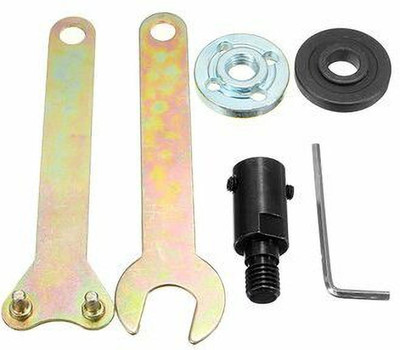 Thinkever 5mm Shank M10 Arbor Mandrel Cutting Tool Accessories AASONS Drill to Grineder adaptor converter set Single Sided Open End Wrench(Pack of 1)