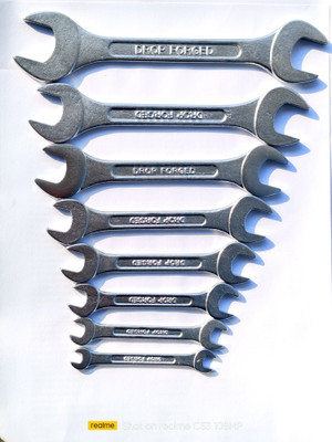 Garg overseas Double Ended Open Spanner Set Double Sided Open End Wrench (Pack of 8) Double Ended Open Spanner Set Double Sided Open End Wrench (Pack of 8) Double Sided Open End Wrench(Pack of 8)