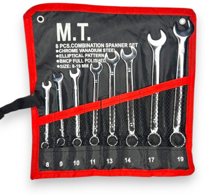 BForge Combination Spanner Set 8 pc / Spanners 8 Piece Set Double Sided Combination Wrench(Pack of 8)