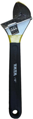 TATA AGRICO WRC004 15inch/380mm with rubber grip Single Sided Open End Wrench(Pack of 1)