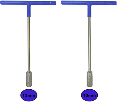 Inditrust 13mm T Spanner Hex type spanner Pack of 2pc Single Sided T Type Wrench(Pack of 2)