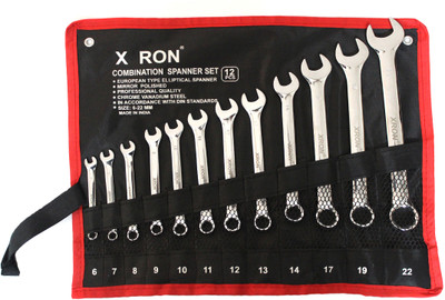 XRON 12 Pcs Xron Double Sided Combination Wrench(Pack of 12)