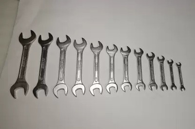 De Neers DN_DOES_12-12M_1PCS_1SET De Neers Double Open Spanner 12Pcs Set (6x7-30x32m Double Sided Open End Wrench Double Sided Open End Wrench(Pack of 1)