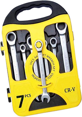 KSStore CR-V 72T 7 pc Combination Wrench Set Double Sided Double Sided Combination Wrench Double Sided Combination Wrench(Pack of 1)