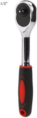 TOOLBUX 1/2 High Torque Ratchet Wrench for Adapter Quick Release Square Head Spanner Socket Drive Hand Tools Single Sided Speciality(Pack of 1)