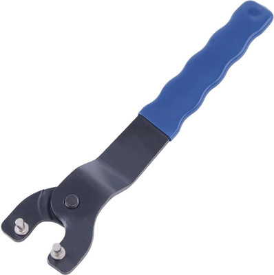 AASONS Angle Grinder Wrench, Durable Universal Pin Spanner Wrenches AASONS Rotating Nut Adjustable Steel for Bench Grinders for Circular Saws Single Sided Combination Wrench(Pack of 1)