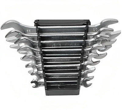ZIODIC Matte Chrome Vanadium Steel Double Open-End Spanner Set 8-Piece, Anti-Slip, Maxi-Drive System Double Sided Speed Wrench(Pack of 8)