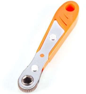AASONS Hex Ratchet Spanner 1/4inch Mini Quick Release Socket Tools Ratcheting Wrench Driver for Small Spaces Tight Spots EDC Tool with 36 Teeth Single Sided Rachet Wrench(Pack of 1)