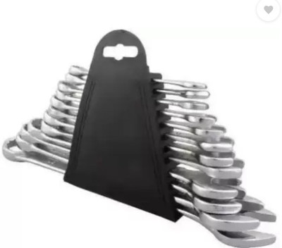 12 PCS Combination Wrench Set Double Sided Matte Finish Shallow Offset BI Ring Spanner Set Combination Wrench