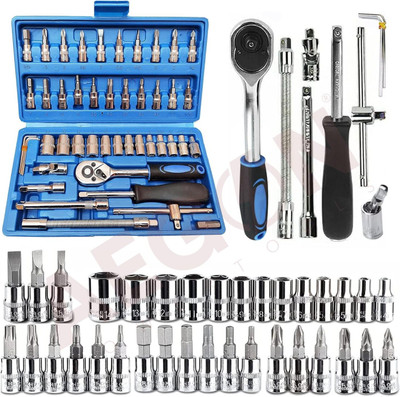 MOTHERGANIC 46 in 1 Socket Set Combination Wrench Socket Set(Pack of 1)