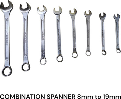 TAPARIA CSS8 Combination spanner set Double Sided Combination Wrench(Pack of 8)