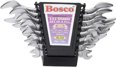 BOSCO BVR-01 SPANNER SET OF 8 PCS Double Sided Speciality(Pack of 8)