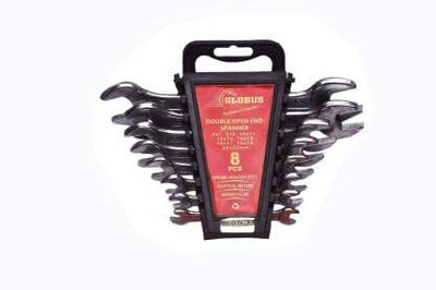GLOBUS 573 DOUBLE SIDED OPEN ENDED WRENCH / SPANNER SET/8 (6X7-20X22) Double Sided Open End Wrench(Pack of 1)