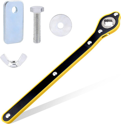 ORTIZA Tool Universal Jack Wrench Nut Wrench for Car, SUV, Van, Car Repair Tool 2 in 1 Auto Jack Ratchet Wrench with Long Handle Labor-Saving, Ratchet Wrench Double Sided Rachet Wrench(Pack of 5)