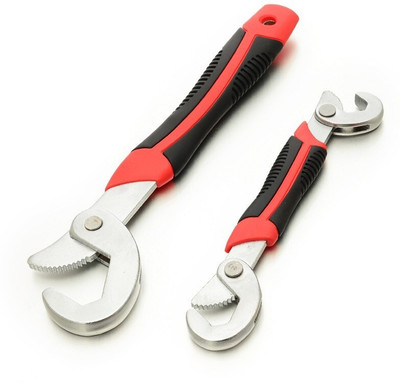 Fulkiza Everthing Adjustable Multifunctional Hook Wrench Spanner Set Double Sided Speed Wrench Double Sided Speed Wrench(Pack of 2)