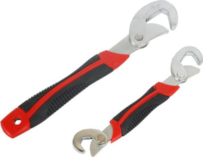 FIVANIO VDT898 Steel Multipurpose set of 2 9-32mm Double Sided Adjustable Wrench Double Sided Speed Wrench(Pack of 2)