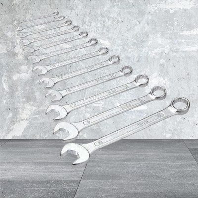 YZOT High Quality WR_092 12pc set Double Sided Combination Wrench(Pack of 12)