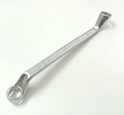 14x15 mm Deep Offset Ring Spanner Heavy Duty Hardened and Tempered Double Sided Speciality(Pack of 1)