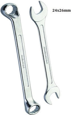 Mansarovar MSK030 Double Open End spanner +Bi hexagonal RING SPANNER 24x26mm Double Sided Open End Wrench(Pack of 2) Mansarovar MSK030 Double Open End spanner +Bi hexagonal RING SPANNER 24x26mm Double Sided Open End Wrench(Pack of 2)