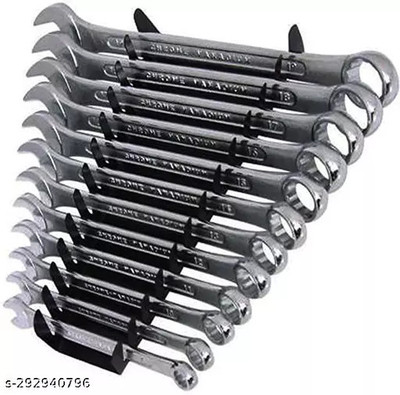 DARKFALCON Falconinternational 12 PCS Spanner Set Double Sided Combination Flat end Wrench 00012pcs Double Sided Combination Wrench(Pack of 12)