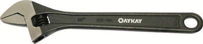 Oaykay OK-1856.10 Special Forged Steel Adjustable Wrench 10 inch Single Sided Open End Wrench(Pack of 1)