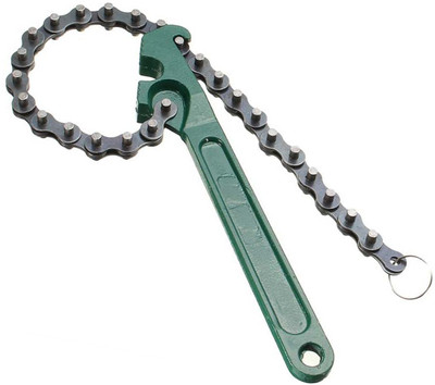 Digital Craft Ratcheting Chain Oil Filter Wrench 9-Inch – Heavy-Duty Reversible Tool for Fast Oil Filter & Pipe Removal – Automotive & Industrial Use Single Sided Speciality(Pack of 1)