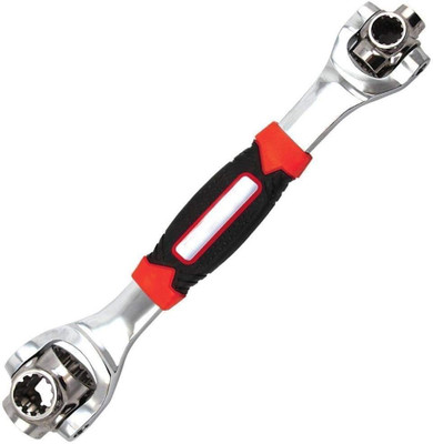 Point Zero 48-in-1 Universal Tiger Wrench Spanner Handy Wrench Spline Bolts Torx 360 Degree Multi-Function Wrench Tool for Home Double Sided Speciality(Pack of 1)