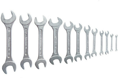 EASTMAN E-2001-3/121 Doe Jaw Spanner - CRV Double Sided Open End Wrench(Pack of 12)