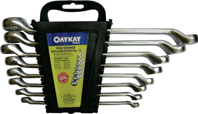 Oaykay 1507.80.0X Ring Spanners Shallow Offset No. 13 with Hanging Tray Double Sided Box End Wrench(Pack of 1)