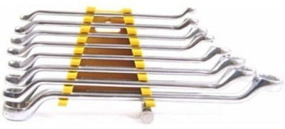 ATC 70-394 8 Pcs Shallow Offset Ring Spanner from 6x7mm to 20x22mm Double Sided Box End Wrench(Pack of 8)